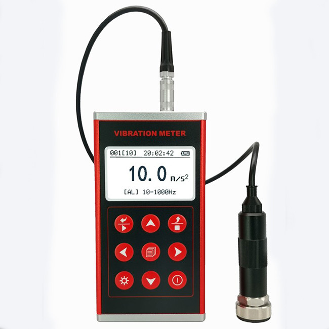 TMV120 Backlit USB Portable Vibration Meter Two Button Batteries
