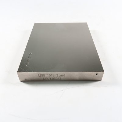 750 Inch ASME Basic Calibration Block 1018 Steel Nickel Plated Test Block