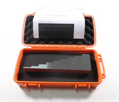 9 Step Wedge Test Block With Orange Case 0.1-2 Inch Calibration 1018 Steel