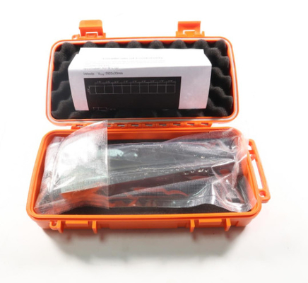 9 Step Wedge Test Block With Orange Case 0.1-2 Inch Calibration 1018 Steel