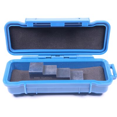 6063 Aluminum 4 Step Calibration Block with 0.25-0.5-0.75-1.0 Inch Thickness for Ultrasonic Testing