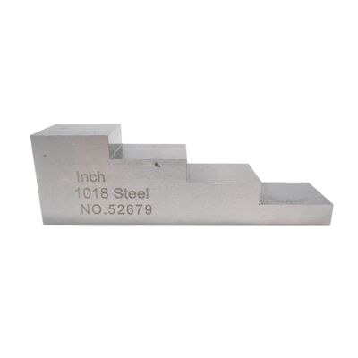 4 Step Ultrasonic Calibration Block with 0.25-0.5-0.75-1.0 Inch Thickness and Various Materials