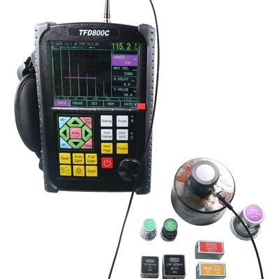 Ultrasonic Flaw Detector TFD800C Portable Instrument USB Memory Rotary Knob Operation 1kg Lightweight
