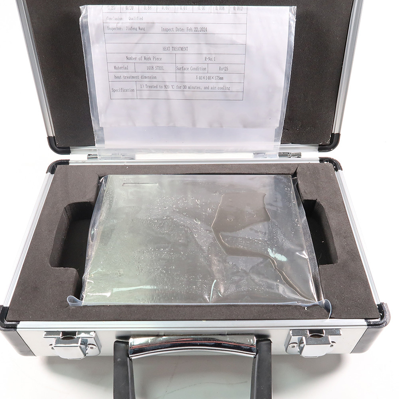 750 Inch ASME Basic Calibration Block 1018 Steel Nickel Plated Test Block