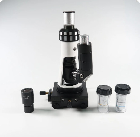 Portable Metallographic Microscope With Magnetic Base Polarizer / Metallographic Specimen Preparation