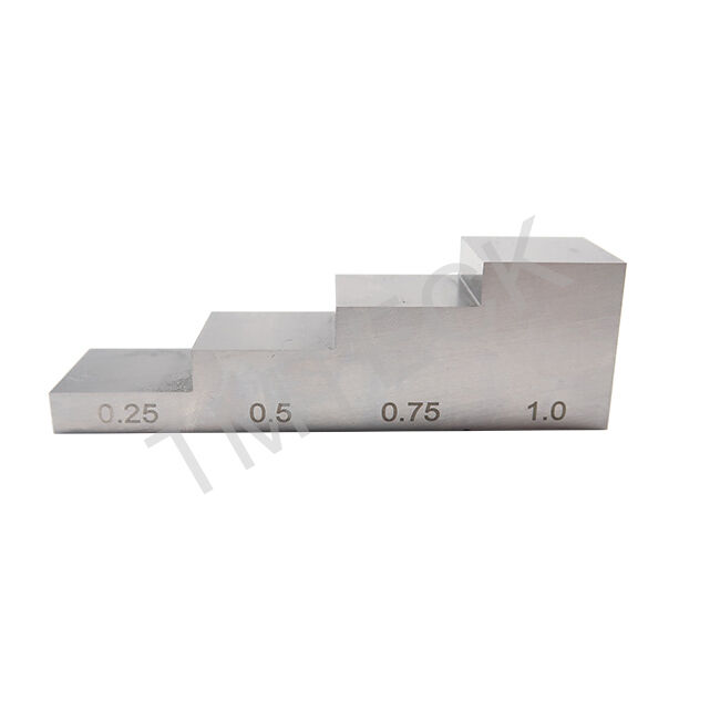 1018 Steel 4 Step Calibration Block with 0.25-0.5-0.75-1.0 Inch Thickness for Ultrasonic Testing