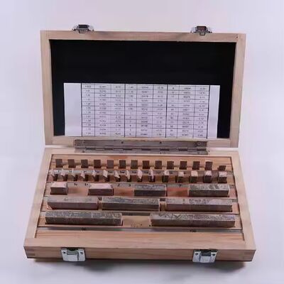 प्रमाणित गेज ब्लॉक सेट 38 पीसी ग्रेड 0 स्लिप जो ब्लॉक 1-100 मिमी Tmteck द्वारा बनाया